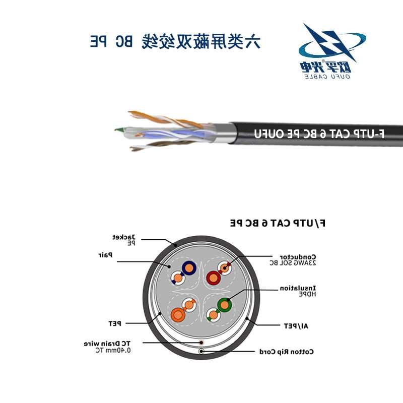 大庆市F/UTP6类4对屏蔽室外电缆(23AWG)